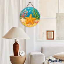 Afbeelding in Gallery-weergave laden, Diamond Painting op Houten Schijf - Zeester