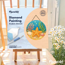 Afbeelding in Gallery-weergave laden, Diamond Painting op Houten Schijf - Zeester