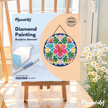 Afbeelding in Gallery-weergave laden, Diamond Painting op Houten Schijf - Hibiscusmandala