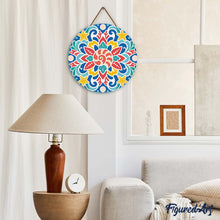 Afbeelding in Gallery-weergave laden, Diamond Painting op Houten Schijf - Schelpenmandala