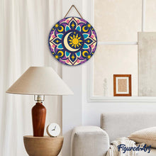Afbeelding in Gallery-weergave laden, Diamond Painting op Houten Schijf - Hemelse mandala