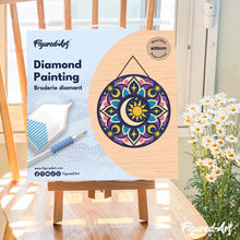 Afbeelding in Gallery-weergave laden, Diamond Painting op Houten Schijf - Hemelse mandala