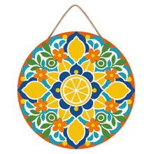 Afbeelding in Gallery-weergave laden, Diamond Painting op Houten Schijf - Citrusmandala