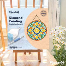 Afbeelding in Gallery-weergave laden, Diamond Painting op Houten Schijf - Citrusmandala