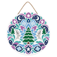 Afbeelding in Gallery-weergave laden, Diamond Painting op Houten Schijf - Kerstmandala