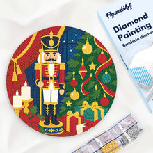 Afbeelding in Gallery-weergave laden, Diamond Painting op Houten Schijf - Kerstnotenkraker