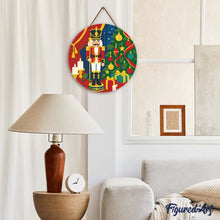 Afbeelding in Gallery-weergave laden, Diamond Painting op Houten Schijf - Kerstnotenkraker
