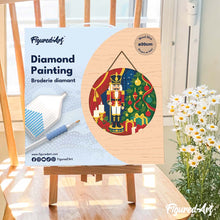 Afbeelding in Gallery-weergave laden, Diamond Painting op Houten Schijf - Kerstnotenkraker