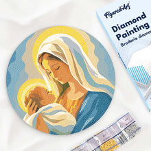 Afbeelding in Gallery-weergave laden, Diamond Painting op Houten Schijf - Maria-gebed