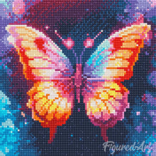 Afbeelding in Gallery-weergave laden, Mini Diamond Painting 25x25 cm - Sprankelende Vlinder