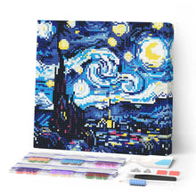 Afbeelding in Gallery-weergave laden, Mini Diamond Painting 25x25 cm - Stralende Sterrennacht