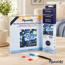 Afbeelding in Gallery-weergave laden, Mini Diamond Painting 25x25 cm - Stralende Sterrennacht