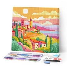 Afbeelding in Gallery-weergave laden, Mini Diamond Painting 25x25 cm - Toscaanse Lente
