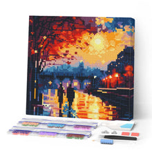 Afbeelding in Gallery-weergave laden, Mini Diamond Painting 25x25 cm - Romantische Nacht