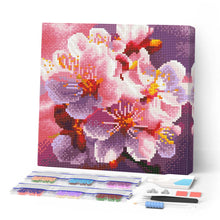 Afbeelding in Gallery-weergave laden, Mini Diamond Painting 25x25 cm - Kersenbloesem Bloei