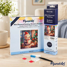 Afbeelding in Gallery-weergave laden, Mini Diamond Painting 25x25 cm - Blije Sneeuwpop in de Kamer