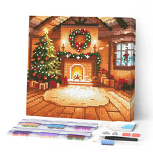 Afbeelding in Gallery-weergave laden, Mini Diamond Painting 25x25 cm - Gezellige kerstkamer