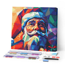 Afbeelding in Gallery-weergave laden, Mini Diamond Painting 25x25 cm - Polygone Kerstman