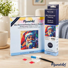 Afbeelding in Gallery-weergave laden, Mini Diamond Painting 25x25 cm - Polygone Kerstman