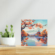 Afbeelding in Gallery-weergave laden, Mini Diamond Painting 25x25 cm - Meer en Mount Fuji