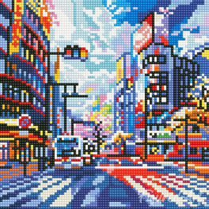 Mini Diamond Painting 25x25 cm - Shibuya Pop Art