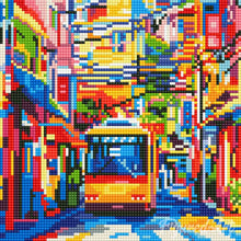Afbeelding in Gallery-weergave laden, Mini Diamond Painting 25x25 cm - Stadsbus van Tokyo