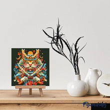 Afbeelding in Gallery-weergave laden, Mini Diamond Painting 25x25 cm - Samurai Kat