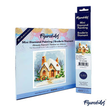 Afbeelding in Gallery-weergave laden, Mini Diamond Painting 25x25 cm - Bakstenen huis in de winter