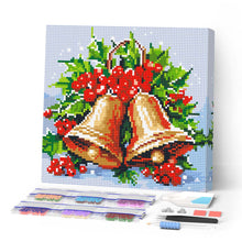Afbeelding in Gallery-weergave laden, Mini Diamond Painting 25x25 cm - Kerstklokken