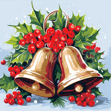Afbeelding in Gallery-weergave laden, Mini Diamond Painting 25x25 cm - Kerstklokken