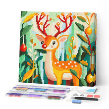 Afbeelding in Gallery-weergave laden, Mini Diamond Painting 25x25 cm - Gouden rendier
