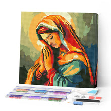 Afbeelding in Gallery-weergave laden, Mini Diamond Painting 25x25 cm - Biddende Maria