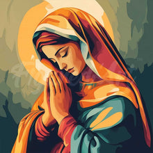 Afbeelding in Gallery-weergave laden, Mini Diamond Painting 25x25 cm - Biddende Maria