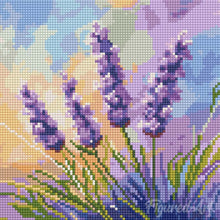 Afbeelding in Gallery-weergave laden, Mini Diamond Painting 25x25 cm - Lavendel