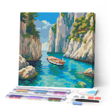 Afbeelding in Gallery-weergave laden, Mini Diamond Painting 25x25 cm - Rustige Blauwe Inham