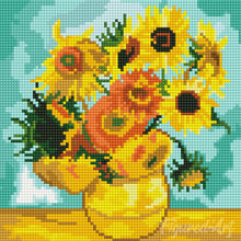 Afbeelding in Gallery-weergave laden, Mini Diamond Painting 25x25 cm - Van Gogh - Zonnebloemen