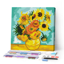 Afbeelding in Gallery-weergave laden, Mini Diamond Painting 25x25 cm - Van Gogh - Zonnebloemen