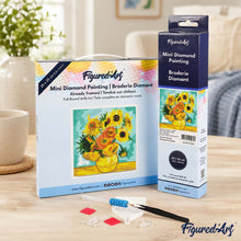 Afbeelding in Gallery-weergave laden, Mini Diamond Painting 25x25 cm - Van Gogh - Zonnebloemen