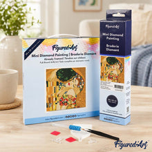 Afbeelding in Gallery-weergave laden, Mini Diamond Painting 25x25 cm - De kus - Klimt