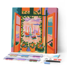 Afbeelding in Gallery-weergave laden, Mini Diamond Painting 25x25 cm - Het open raam - Matisse