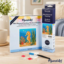 Afbeelding in Gallery-weergave laden, Mini Diamond Painting 25x25 cm - Zeepaardje