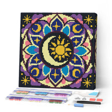 Afbeelding in Gallery-weergave laden, Mini Diamond Painting 25x25 cm - Hemelse mandala