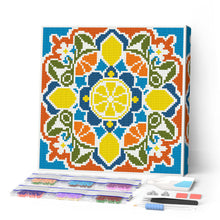 Afbeelding in Gallery-weergave laden, Mini Diamond Painting 25x25 cm - Citrusmandala