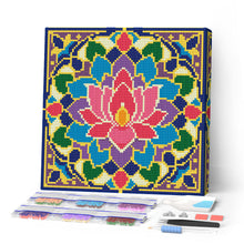 Afbeelding in Gallery-weergave laden, Mini Diamond Painting 25x25 cm - Lotusmandala