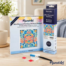 Afbeelding in Gallery-weergave laden, Mini Diamond Painting 25x25 cm - Schelpenmandala
