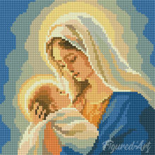 Afbeelding in Gallery-weergave laden, Mini Diamond Painting 25x25 cm - Maria-gebed