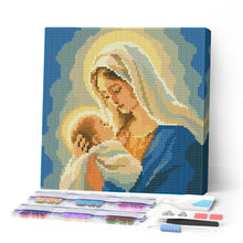 Afbeelding in Gallery-weergave laden, Mini Diamond Painting 25x25 cm - Maria-gebed