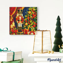 Afbeelding in Gallery-weergave laden, Mini Diamond Painting 25x25 cm - Kerstnotenkraker
