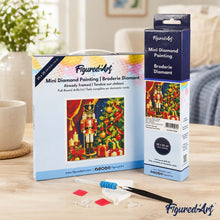 Afbeelding in Gallery-weergave laden, Mini Diamond Painting 25x25 cm - Kerstnotenkraker