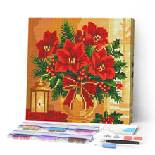 Afbeelding in Gallery-weergave laden, Mini Diamond Painting 25x25 cm - Kerststerren